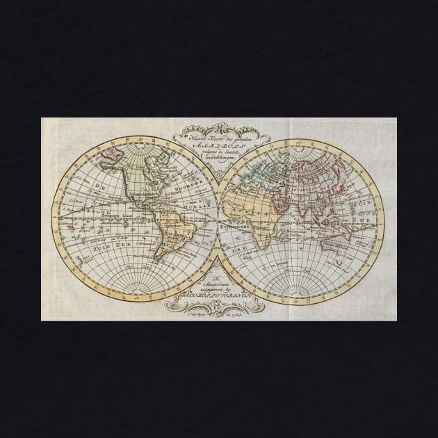 Vintage Map of The World (1795) by Bravuramedia